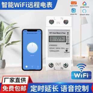 电能表2P 单相导轨式 直供涂鸦智能Wifi开关 电表WIFI远程电表