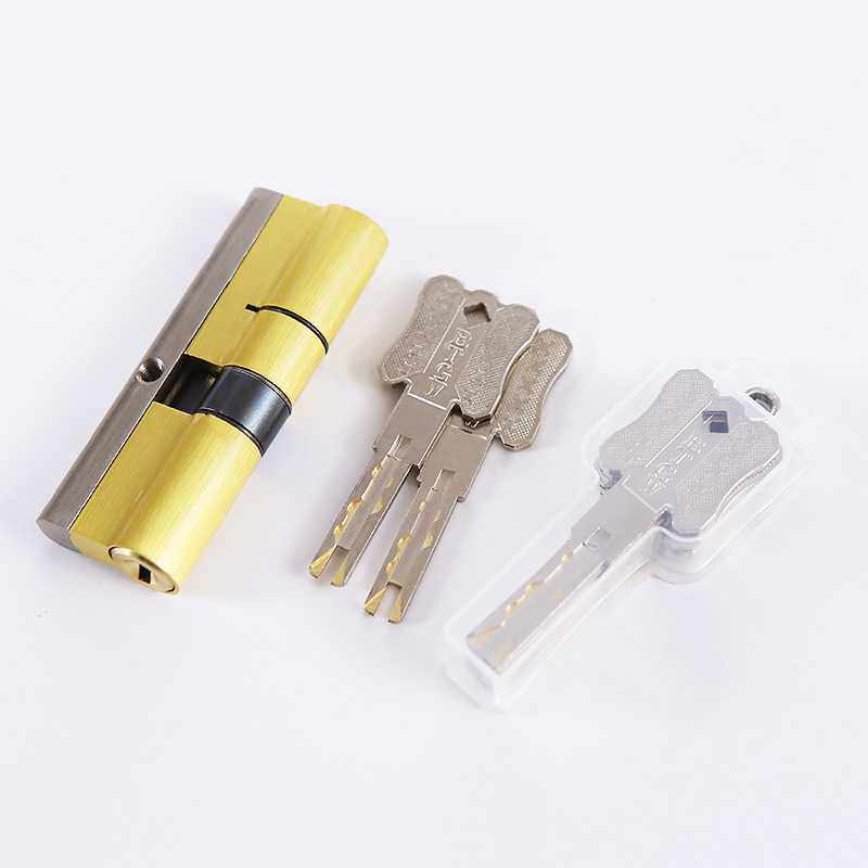 超C级全铜叶片锁芯 全铜葫芦柄防盗木门防撬复合锁芯五金锁具配件