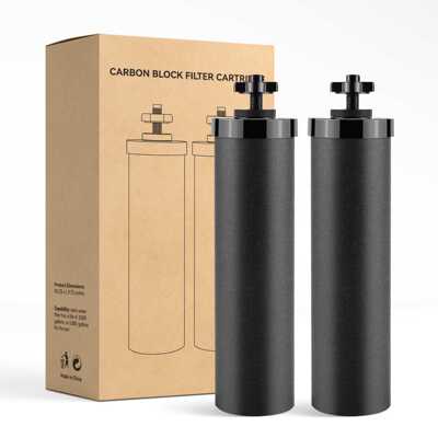 兼容Berkey净水器滤芯钢桶重力过滤器活性炭棒过滤水器黑色活性碳