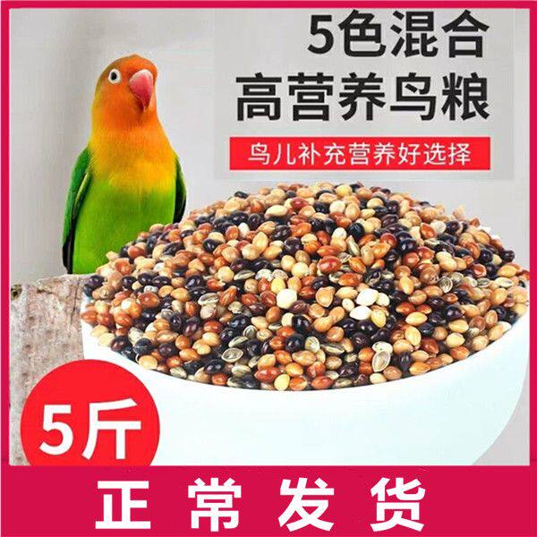 虎皮牡丹玄凤中小型鹦鹉鸟食饲料五色黍子鹦鹉混合营养粮谷子包邮