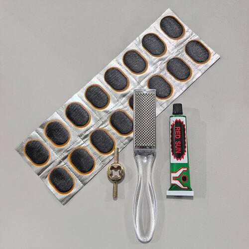 补胎片胶水内胎修补补丁胶片补胎工具套装自行车摩托电动车补胎胶