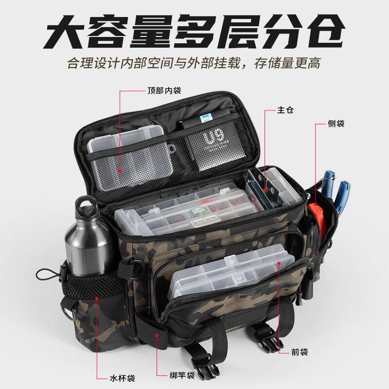 收纳盒钓鱼多功能路亚包路亚包特价清仓路亚腰包特价渔具专用包