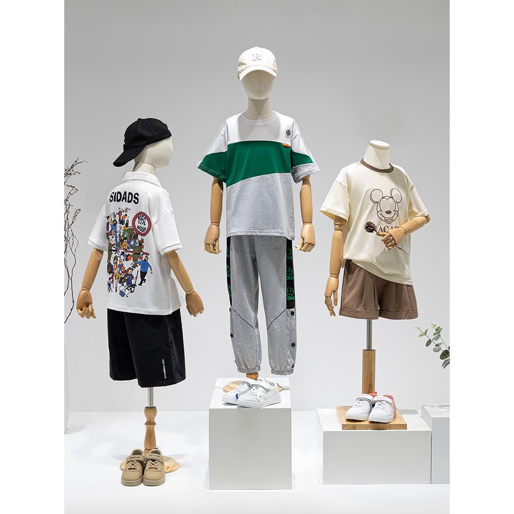 童装店儿童模特道具半身人台男女小孩服装店汉服展示架全身人偶