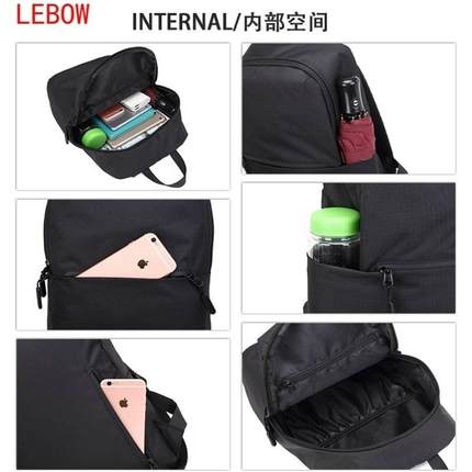 迷你小型双肩包男小号潮流轻便小书包男休闲旅行背包男双肩包小型