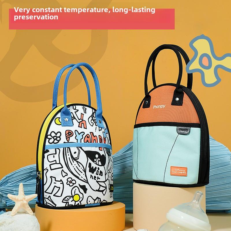 迷你工作奶袋牛奶储存袋母乳保温冷藏冷冻箱小蓝色冰背包背包午餐