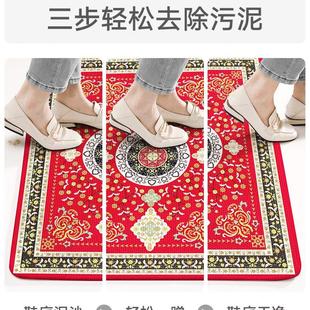 大江地垫红色玄关入户门地毯家用大门口门垫进门民族风防滑踩脚垫