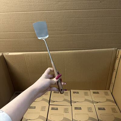 304不锈钢防烫迷你方形锅铲