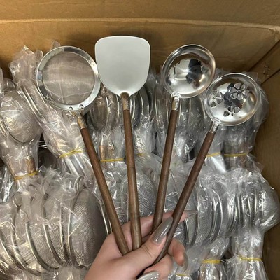 304不锈钢日式防烫漏汤勺