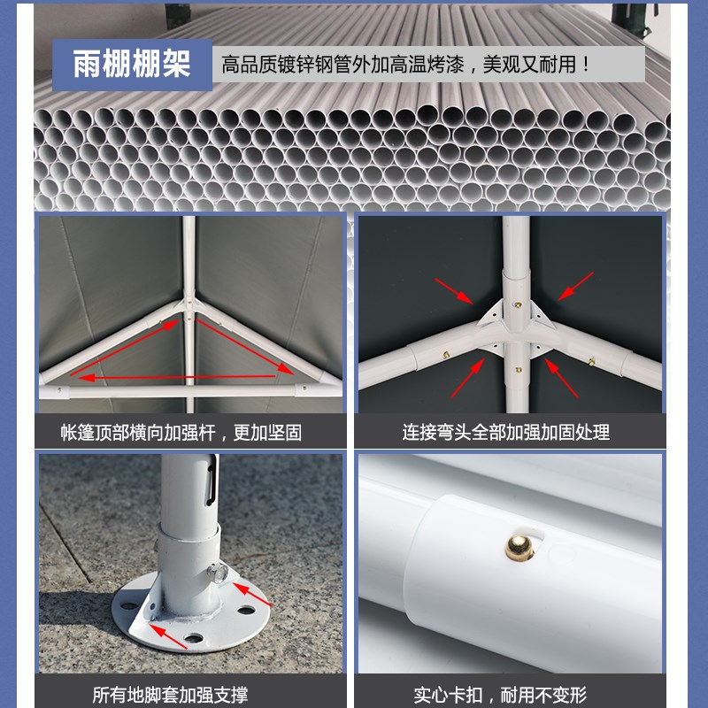 车棚停车棚家用汽车遮p阳篷简易移动车库双车位户外防雨棚简易帐