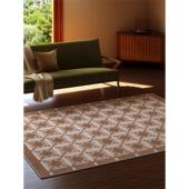 RUG原创设计 覆古新中式 客厅地毯轻奢高级感中古免洗可擦地垫防水