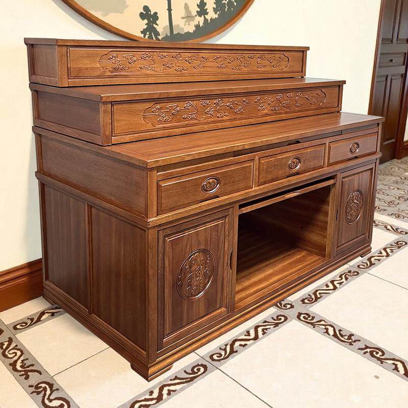 立堂口供桌佛台三层神像摆放柜佛道仙一体佛柜香火神台土地公佛龛