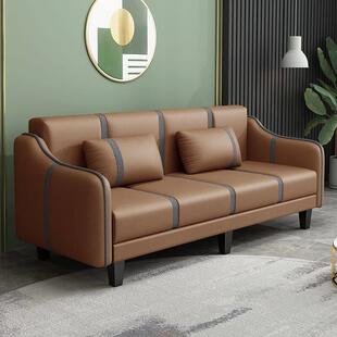 客厅沙发小户型出租屋免洗科技布艺简易现代猫抓布沙发床可折叠