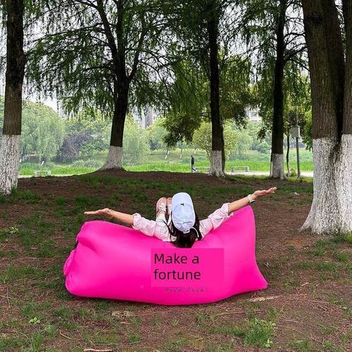 充气沙发户外露营风格野餐懒人躺椅双人便携式沙滩音乐节音乐会气