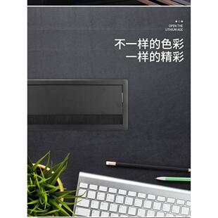 桌面铝合金刷穿线盒桌面隐藏嵌入式86插座面板专用线孔盖方