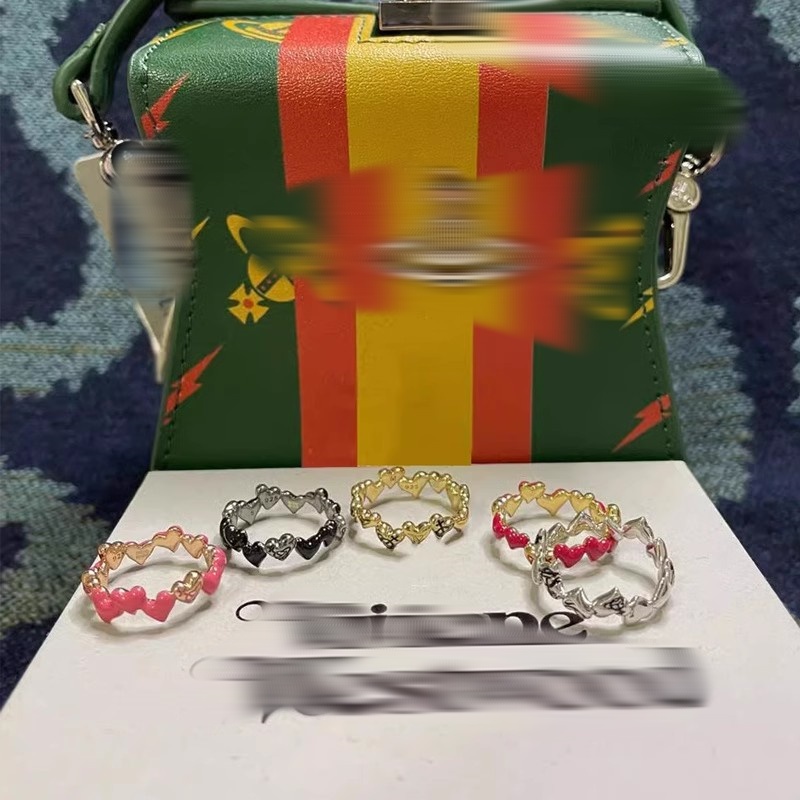 西太后土星环绕爱心戒指