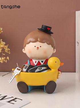 马戏团玄关钥匙收纳摆件创意家居装饰品客厅卧室桌面摆设乔迁礼物