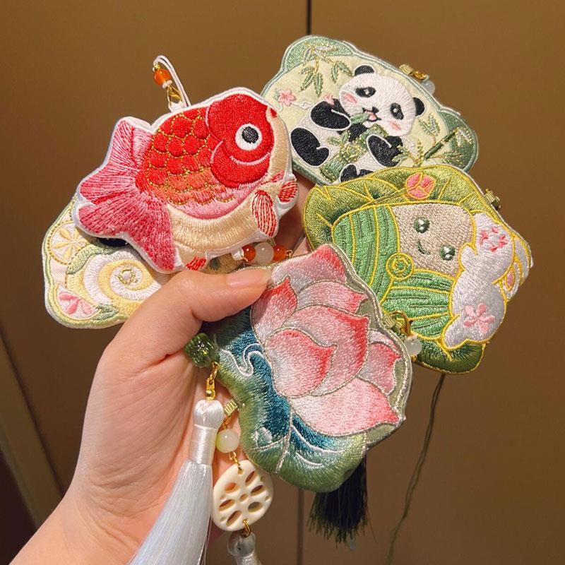 端午节香包香囊粽子小挂件安神助眠中药随身携带刺绣新中式荷包