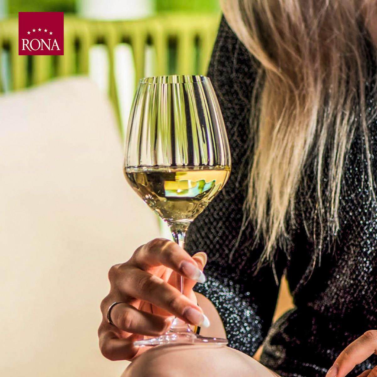 捷克进口RONA水晶玻璃红酒杯家用葡萄酒杯雷司令白葡萄酒杯棱镜