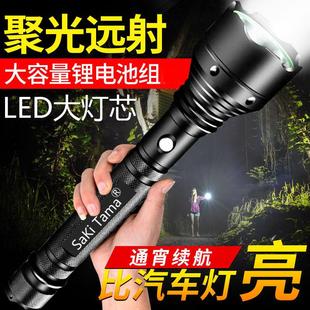 多功能巡逻家用户外防爆耐用灯 特种兵强光手电筒超亮远射可充电式