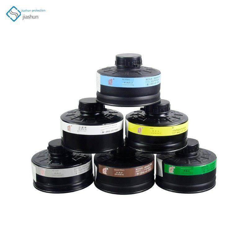 普达滤毒罐RD40过滤防毒面具配套1号3 4 7号活性炭小铁罐矮罐扁罐