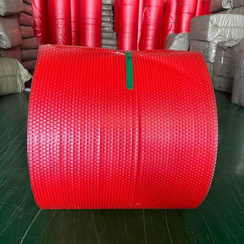 红色防静电气泡膜泡泡纸加厚防震快递打包袋泡沫垫包装膜气泡卷