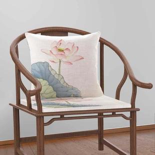 禅宗莲花韵垫枕高密度海绵垫新中国风罗汉床垫官方帽椅扶手椅沙发