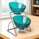 凉菜器皿自助餐桌装 饰摆饰酒店早餐饭厅食物小菜展示架水果盘架子