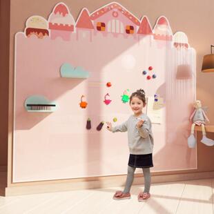 儿童房间布置公主女孩卧室墙面装饰床头涂鸦创意贴板壁画 画家用