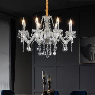 工厂水晶吊灯客厅饭厅卧室吊灯婚庆蜡烛酒店会所灯具