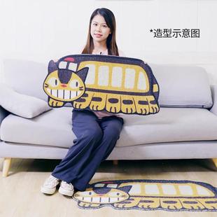 龙猫巴士门垫门口丝圈入门可剪裁入口家用地垫卡通垫子地毯门前垫