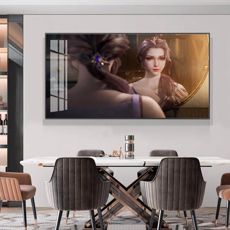 餐厅装饰画动漫挂画饭厅背景墙面装饰壁画餐厅挂画现代简约艺术画,家居饰品,现代装饰画,淘宝优惠券,粉丝福利购,淘宝优惠卷