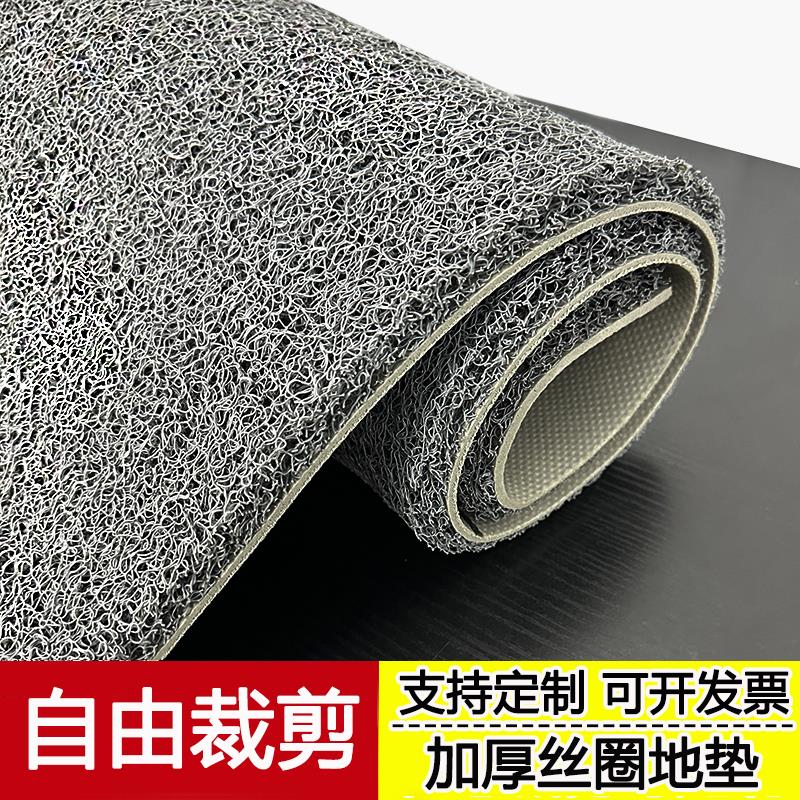 门口地垫进门脚垫室外防水防滑塑料丝圈地毯家用定制入户门垫加厚