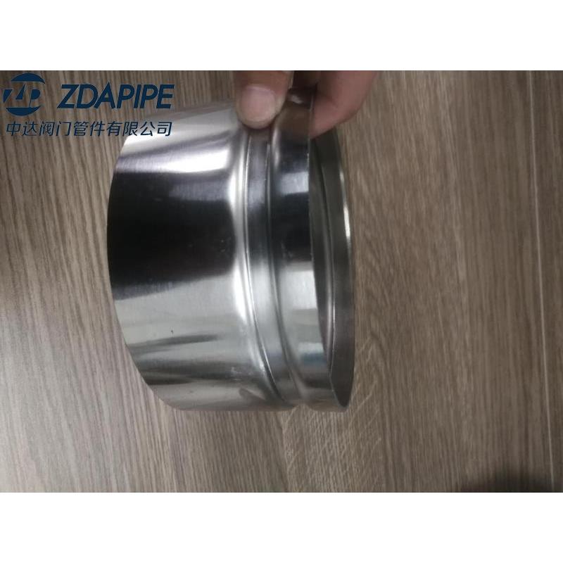 304外抛薄壁卡箍沟槽短管不锈钢滚槽拷贝林焊接式压槽转换接头