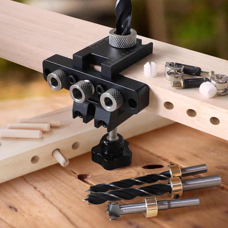 三合一木工打孔定位器家俱连接件钻孔定位木板拼接偏心轮L型T型