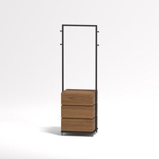 意式极简轻奢现代简约便捷收纳卧室衣帽间家用实用创意落地挂衣柜