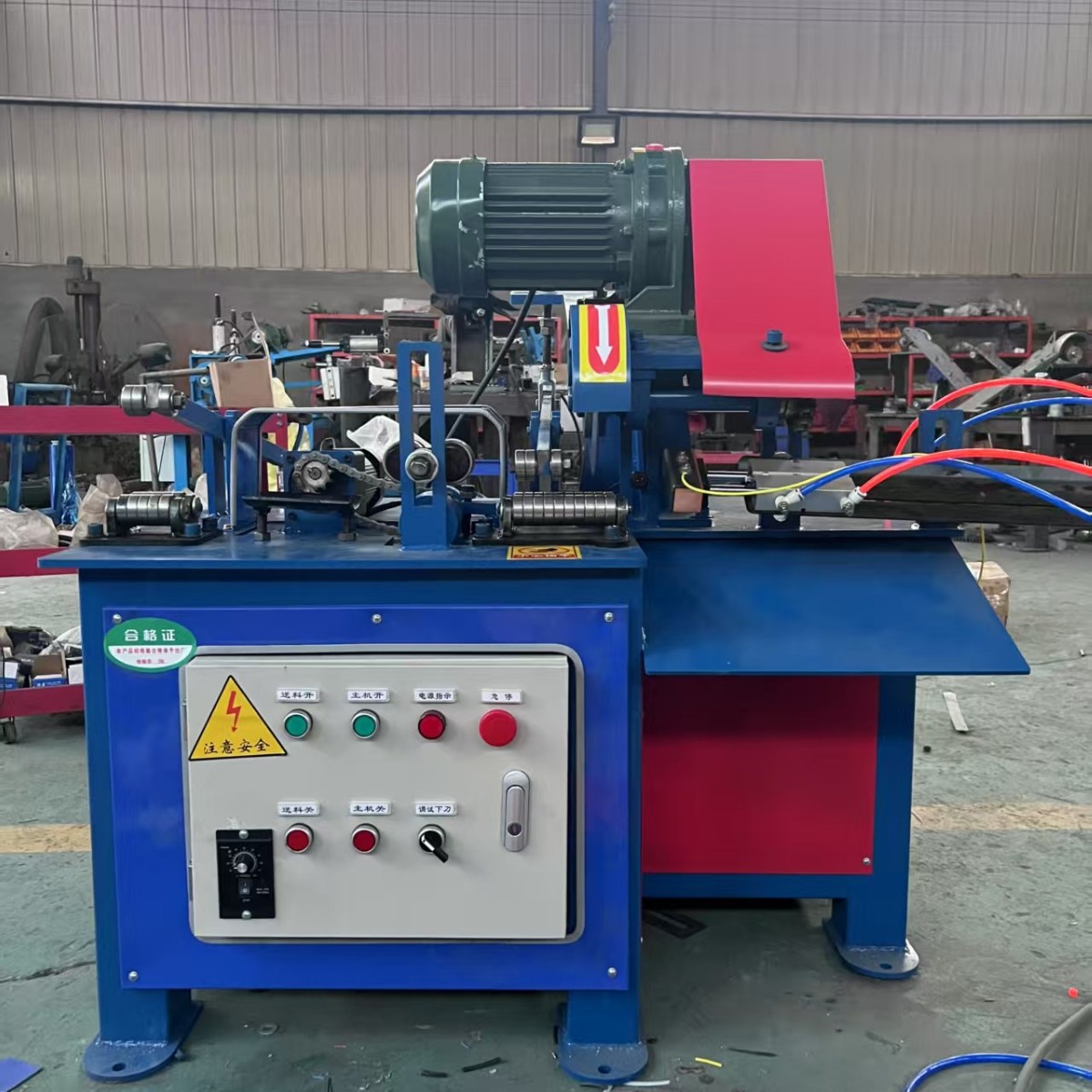 全自动数控切管机自动送料滚切机圆管消防管不锈钢管无毛刺切割机