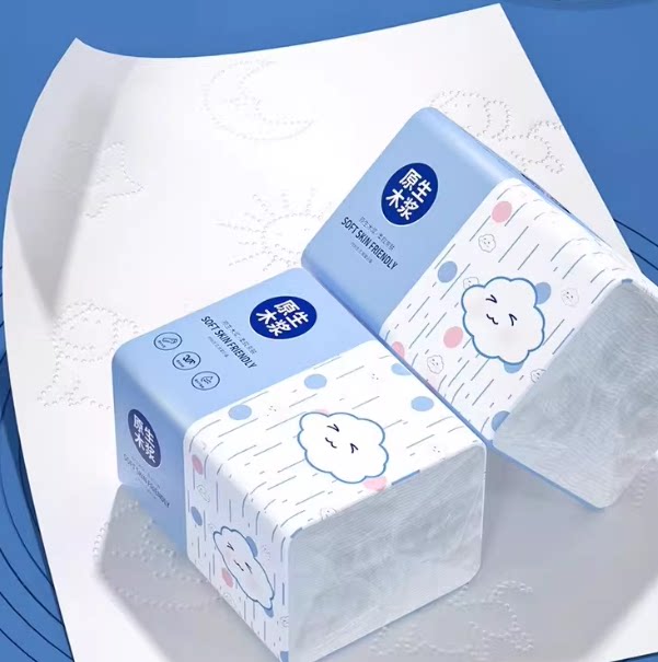 家用抽纸加厚擦手纸可湿水纸巾实惠装餐巾纸优质清洁纸原木卫生纸图片
