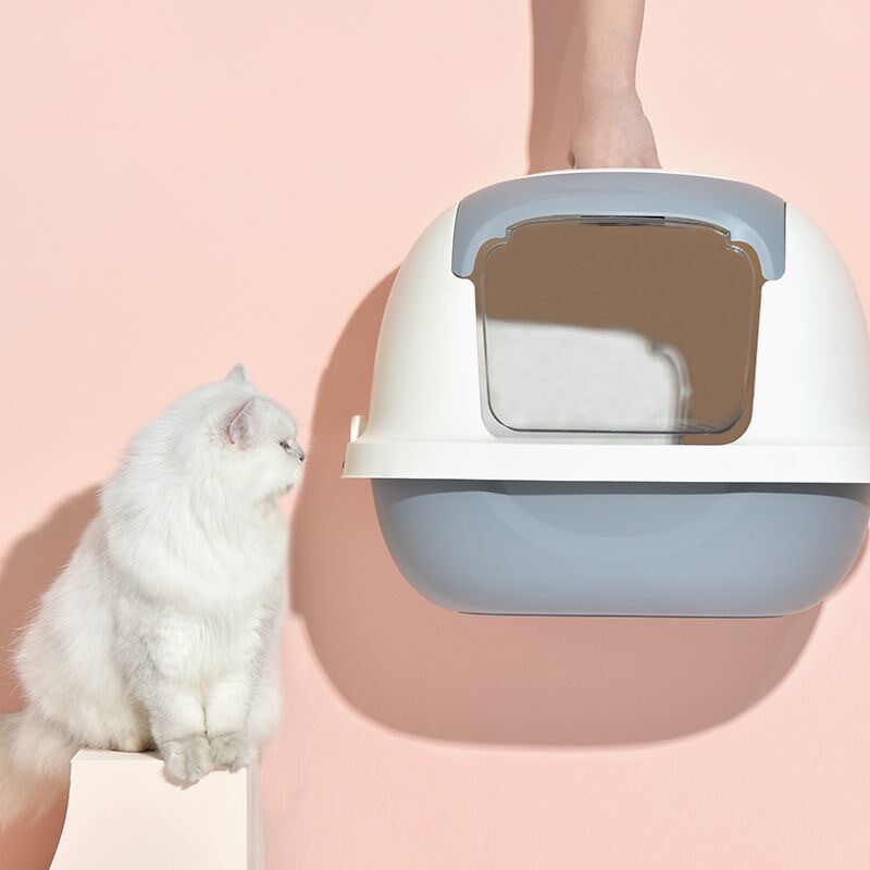 猫砂盆全封闭式猫厕所超大号防外溅可爱猫盆拉屎沙盆除臭