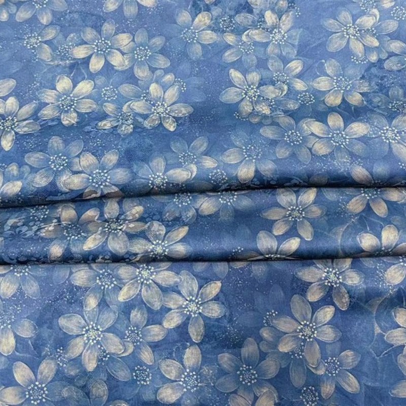 夏季新款25姆米桑蚕丝香云纱透孔花罗面料高端定制旗袍连衣裙布料