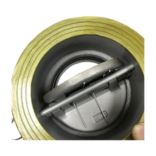 对夹双瓣软密封止回阀H7q6X-16C 对夹蝶形蝶式止回阀单向阀逆止阀