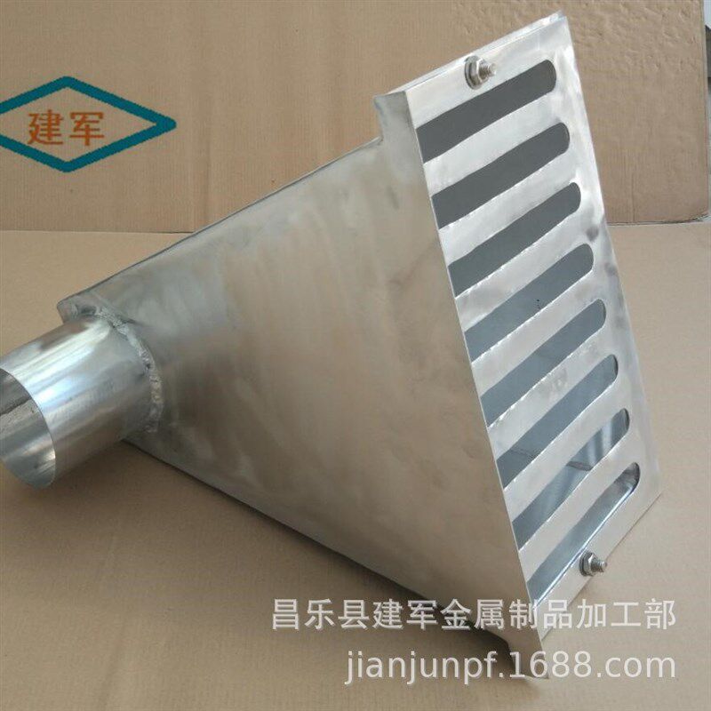 铸铁雨水斗 铝合金落水适合用于建筑F 落水管水斗 侧入式雨水斗
