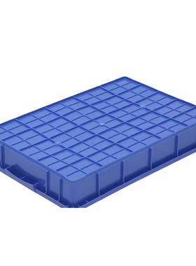 深蓝色550塑料浅盘大型加厚x大号浅盘冷库环保塑料冷冻盘工业盒盘