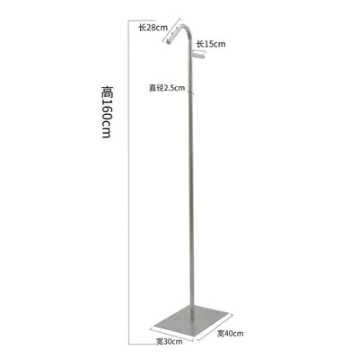 正挂展示架不锈h钢衣架服装店专用货架直播间拍照女装落地式挂衣