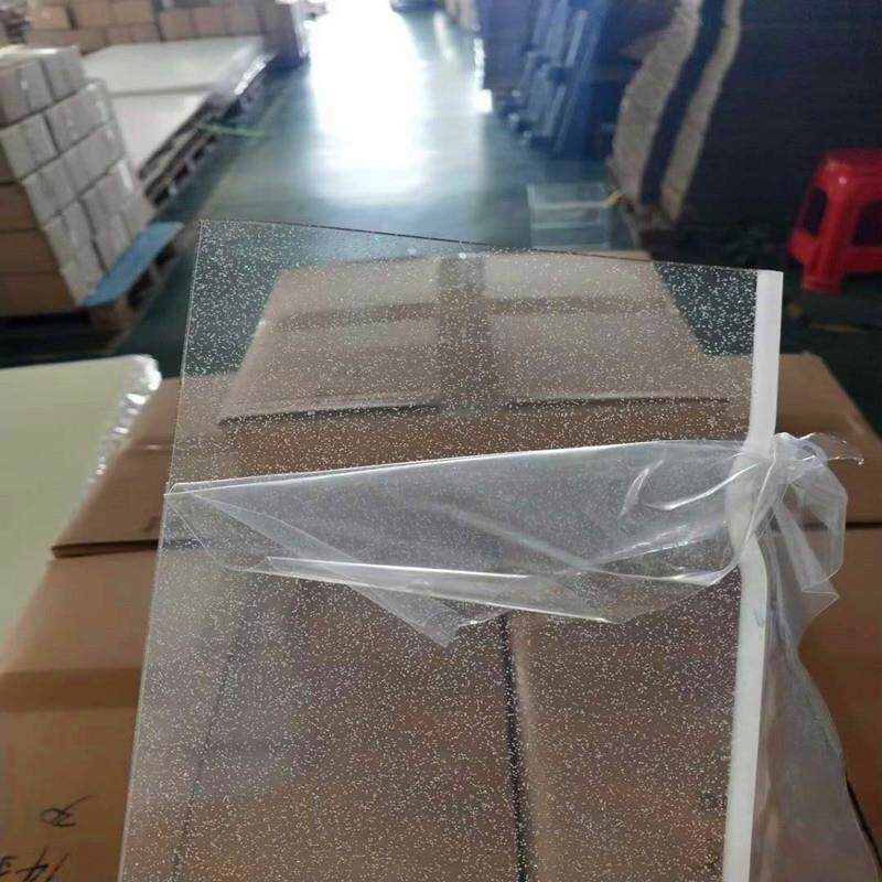 透明双面金葱粉亚克力板有机玻璃彩色亚克力基础建材装饰板大板