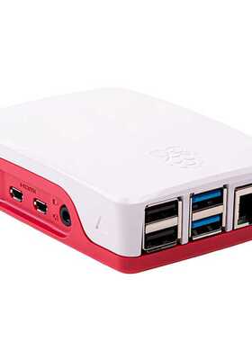树莓派4代B外壳 Raspberry Pi 4B Case 经典红白色