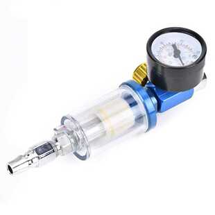喷漆枪调压表油水分离器气动工具尾格调压阀过滤器通用蓝表四件套
