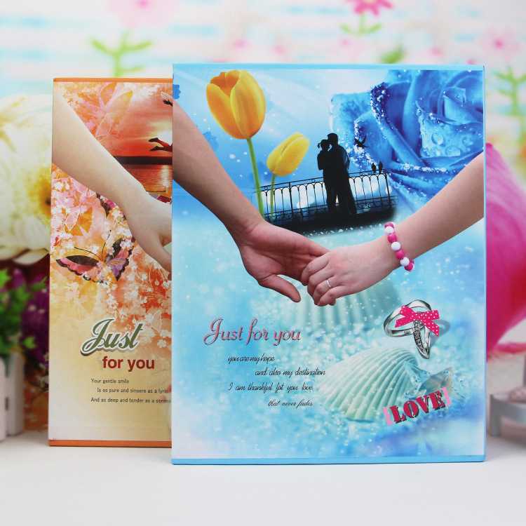 7寸200张 盒装相册 5R 插页 学生 情侣  影楼 纸面插袋相册