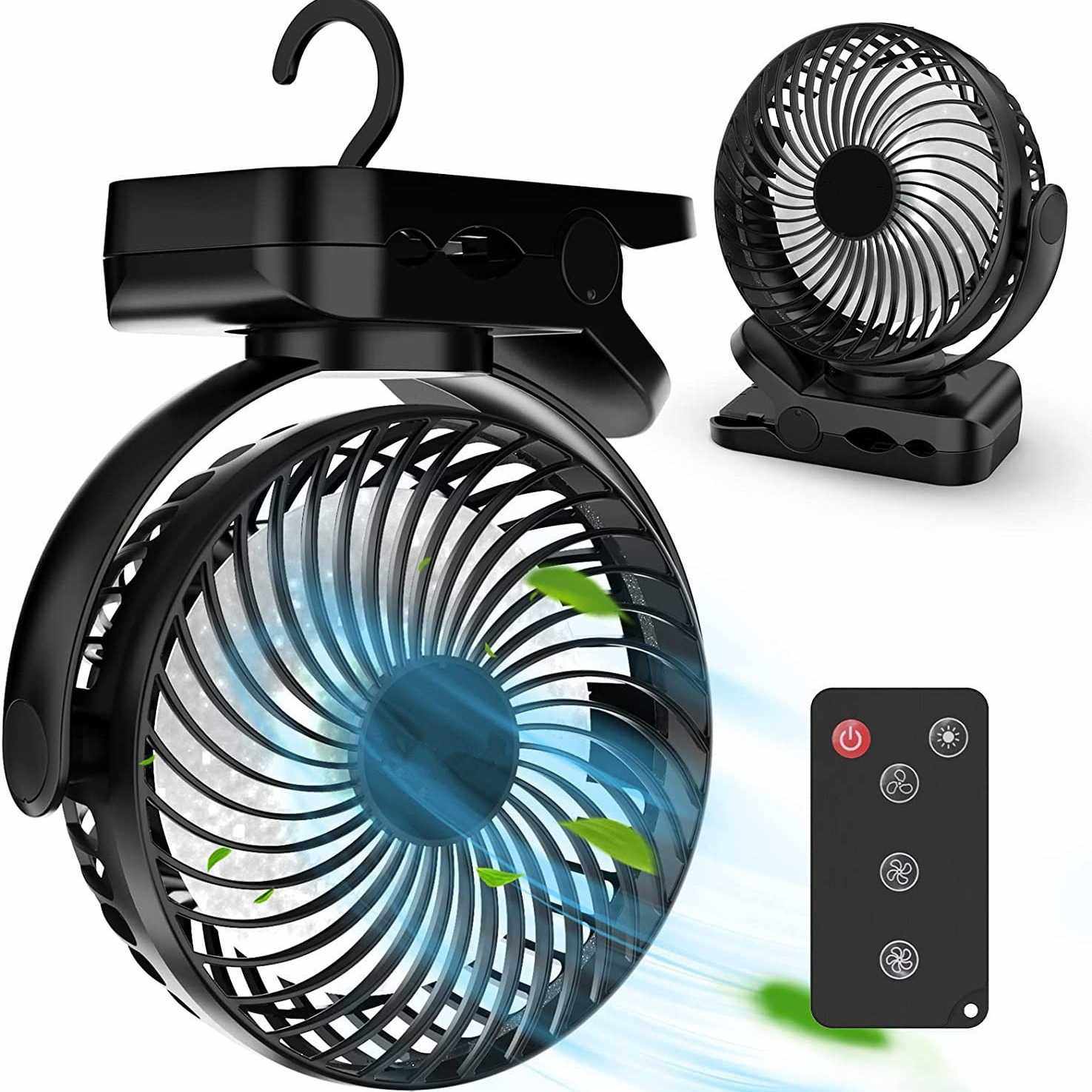 2024新款创意夹子风扇智能LED灯光户外露营风扇迷你充电遥控风扇,生活电器,户外风扇/移动风扇,淘宝优惠券,粉丝福利购,淘宝优惠卷