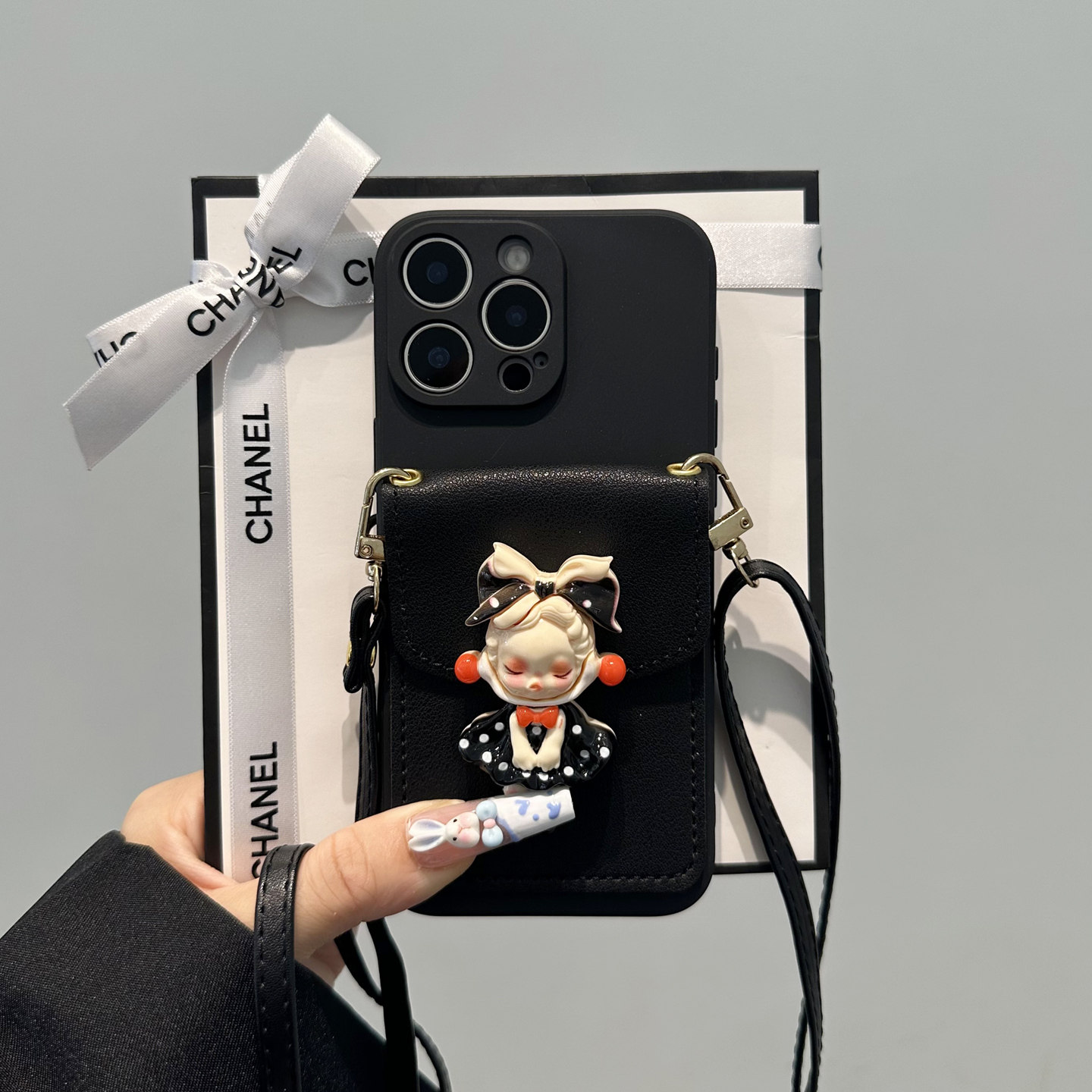 韩夏少女裙子公主卡包适用华为pura80pro手机壳pura70保护套mate70pro+新款mate60斜跨p60防摔nova12/13/14套