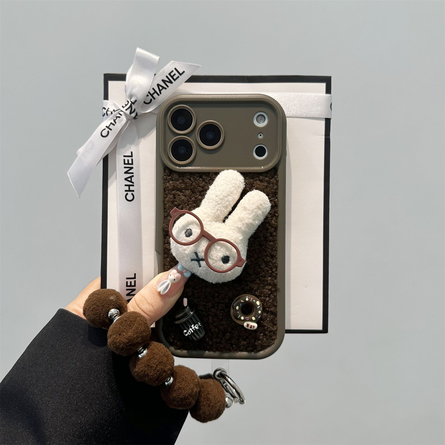 卡通毛绒米菲兔适用华为mate70pro手机壳Mate80ProMax个性mate60毛球手链pura80女pura70pro防摔nova14保护壳,3C数码配件,手机保护套/壳,淘宝优惠券,粉丝福利购,淘宝优惠卷